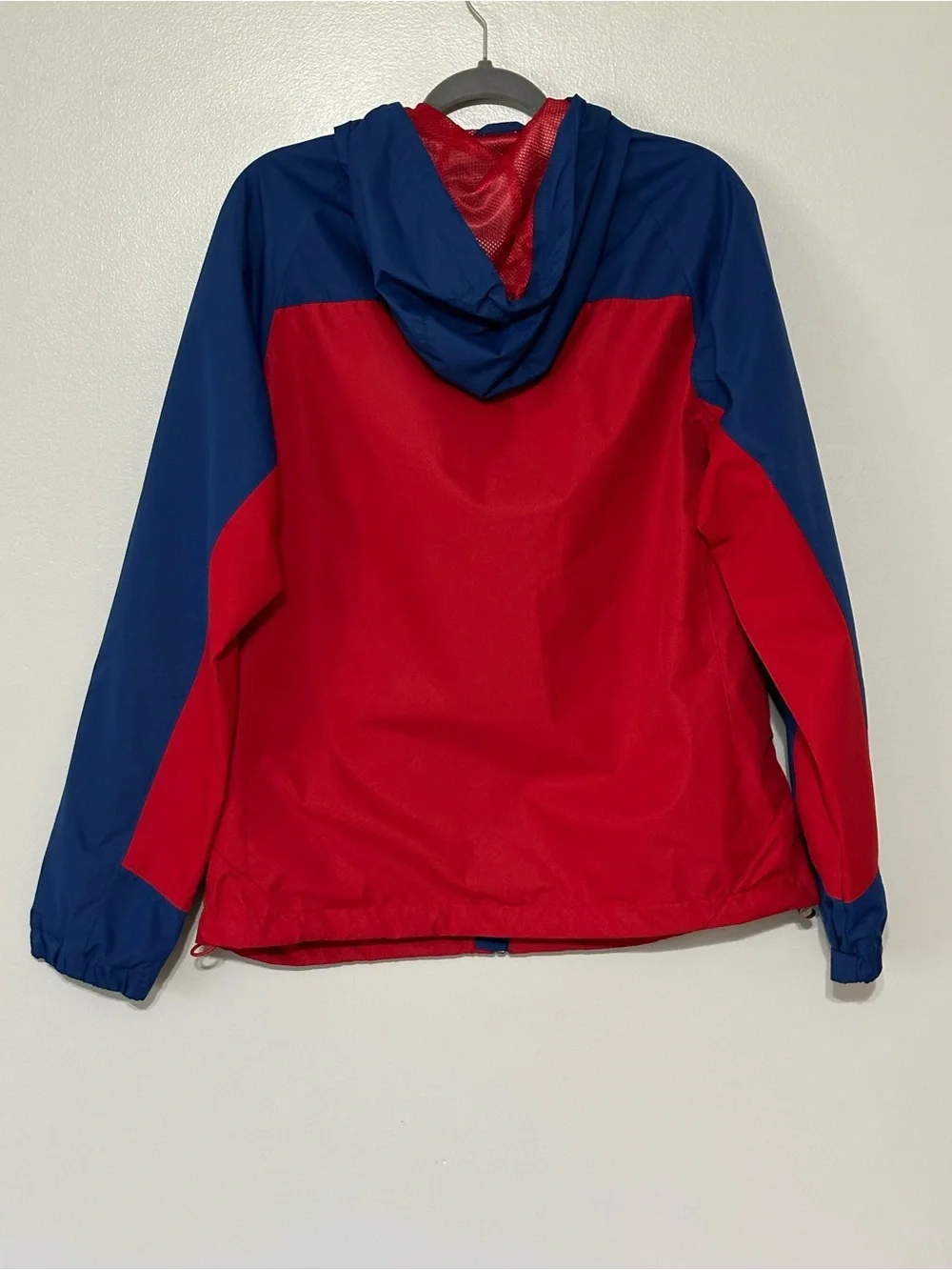 Red Head Brand Co. Men's Blue Red Colorblock Hooded‎ Windbreaker Jacket New